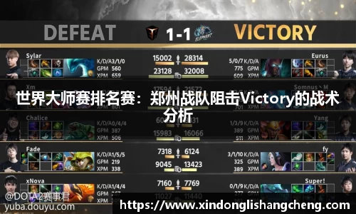 世界大师赛排名赛：郑州战队阻击Victory的战术分析